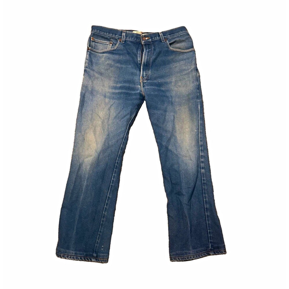 VTG Y2K Levi's 517 38x32 (fit 34x28) Men's Bootcut Blue Denim Jeans Medium Wash